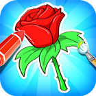 Flowers Coloring Book أيقونة