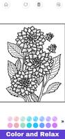 Glitter Flower Coloring Book скриншот 3