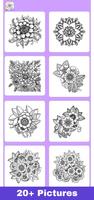 Glitter Flower Coloring Book скриншот 2