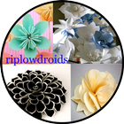 flores de papel DIY ícone
