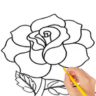 Hoe bloemen te tekenen-icoon