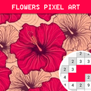 Flowers Pixel Adult Coloring APK