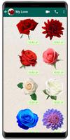 WASticker - Love flowers poster