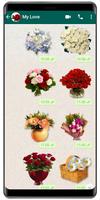 WASticker - Love flowers syot layar 2