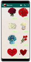 WASticker - Love flowers syot layar 3