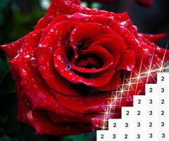 Coloring Flowers Pixel Art Game โปสเตอร์