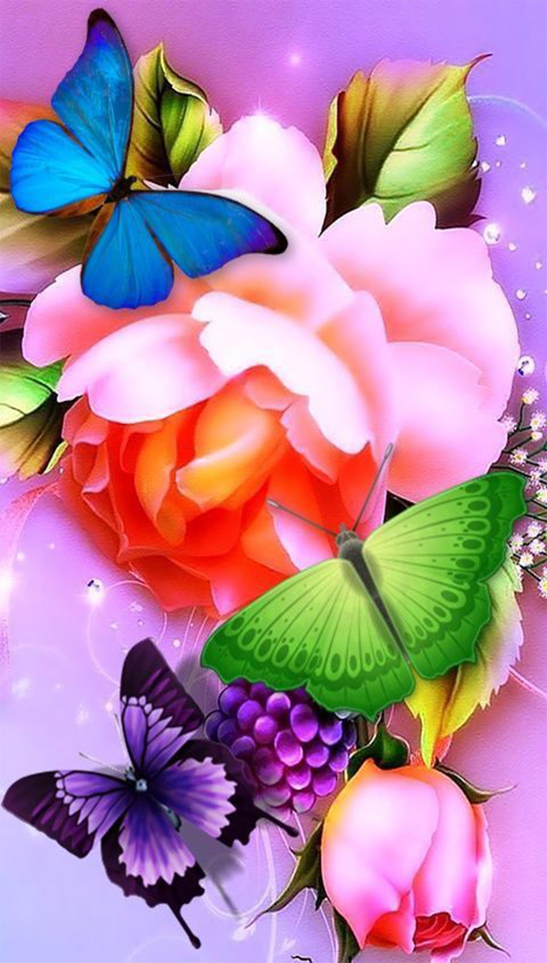 Красивые картинки с цветами для телефона. Яркие цветы. Бабочка на цветке. Красивые яркие цветы. Яркие бабочки.