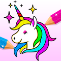 Glitter Coloring Book for Kids