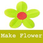How to make flower from paper أيقونة
