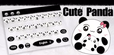 Nettes Panda Tastatur Thema