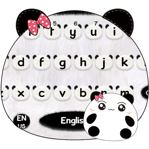 Nettes Panda Tastatur Thema