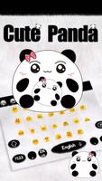 Mignon Panda clavier Theme Cute Panda capture d'écran 1