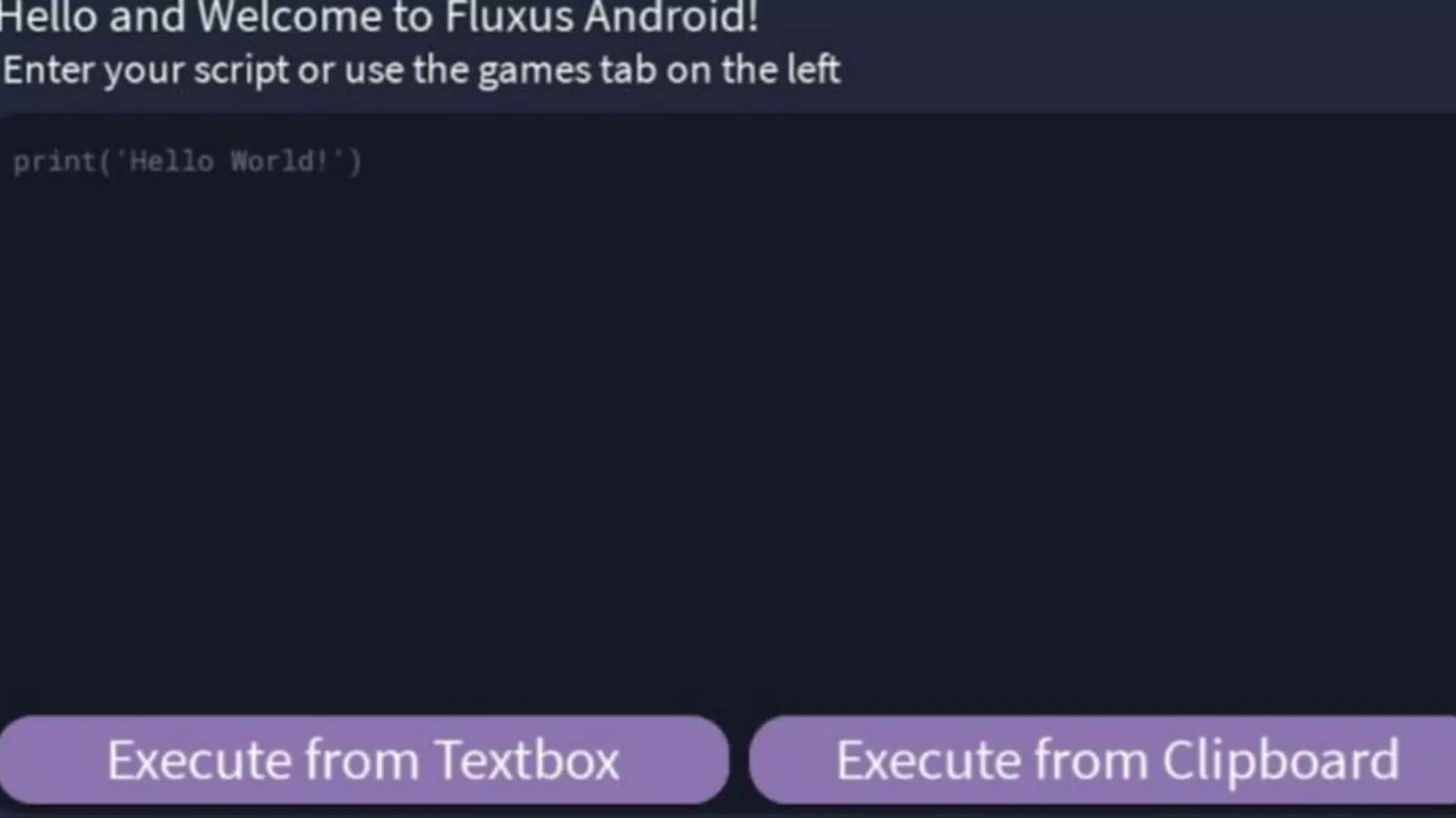 How to Put Script in Fluxus Mobile Executer 