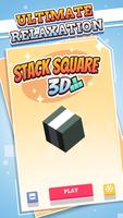 Stack Square 3D Affiche