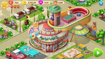 美食庄园 - 烹饪游戏与梦想城镇设计 海报