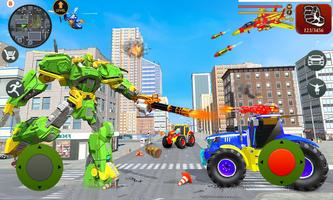 Poster Flying Tractor Robot Transform Games  Robot Games