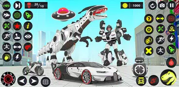 Dino Robot Car Transform Games