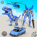 Dino Robot Car Game:Flying Robot transforming game
