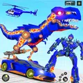 Dino Robot Car Game:Flying Robot Transforming Game