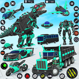 Dino Robot Car Transform Games иконка
