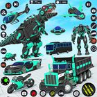 Dino Robot Car Transform Games icône