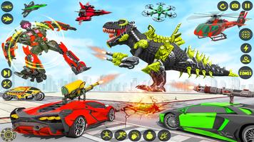 Dino Robot Car Transform Games syot layar 3