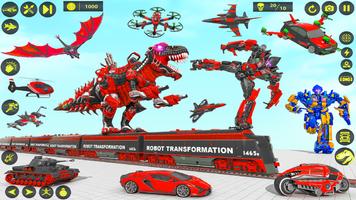 Dino Robot Car Transform Games screenshot 1