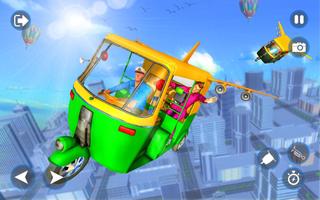 Flying Tuk Tuk Simulator постер