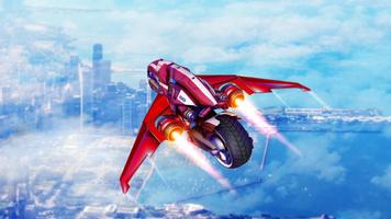 Indian Flying Bike Driver Game ảnh chụp màn hình 1