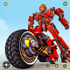 Bike Robot Car Game: Police Robot Transform Games أيقونة