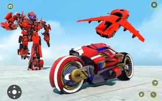 Bike Robot Car Game: Police Robot Transform Games الملصق