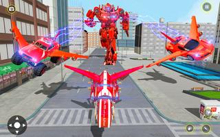 Bike Robot Car Game: Police Robot Transform Games captura de pantalla 1