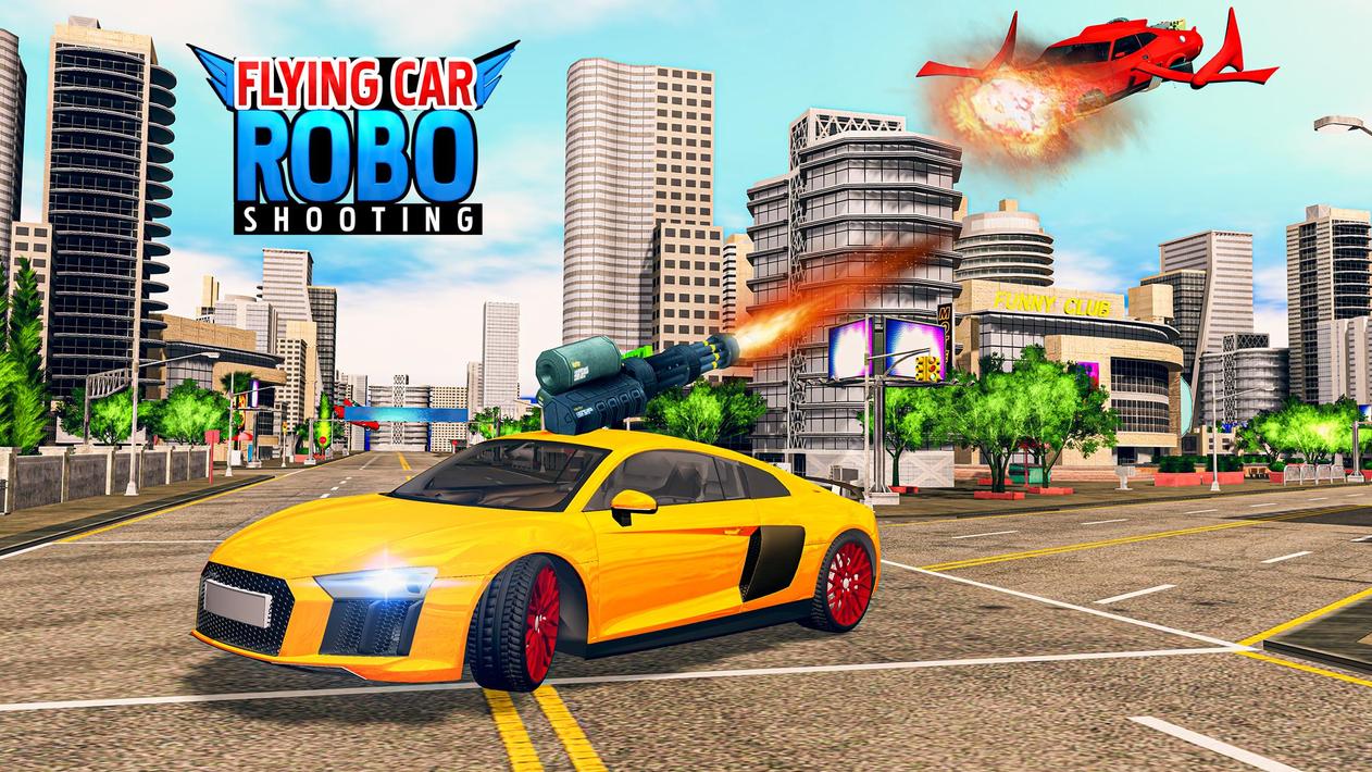 Flying Car Robot Games 3D screenshot 14