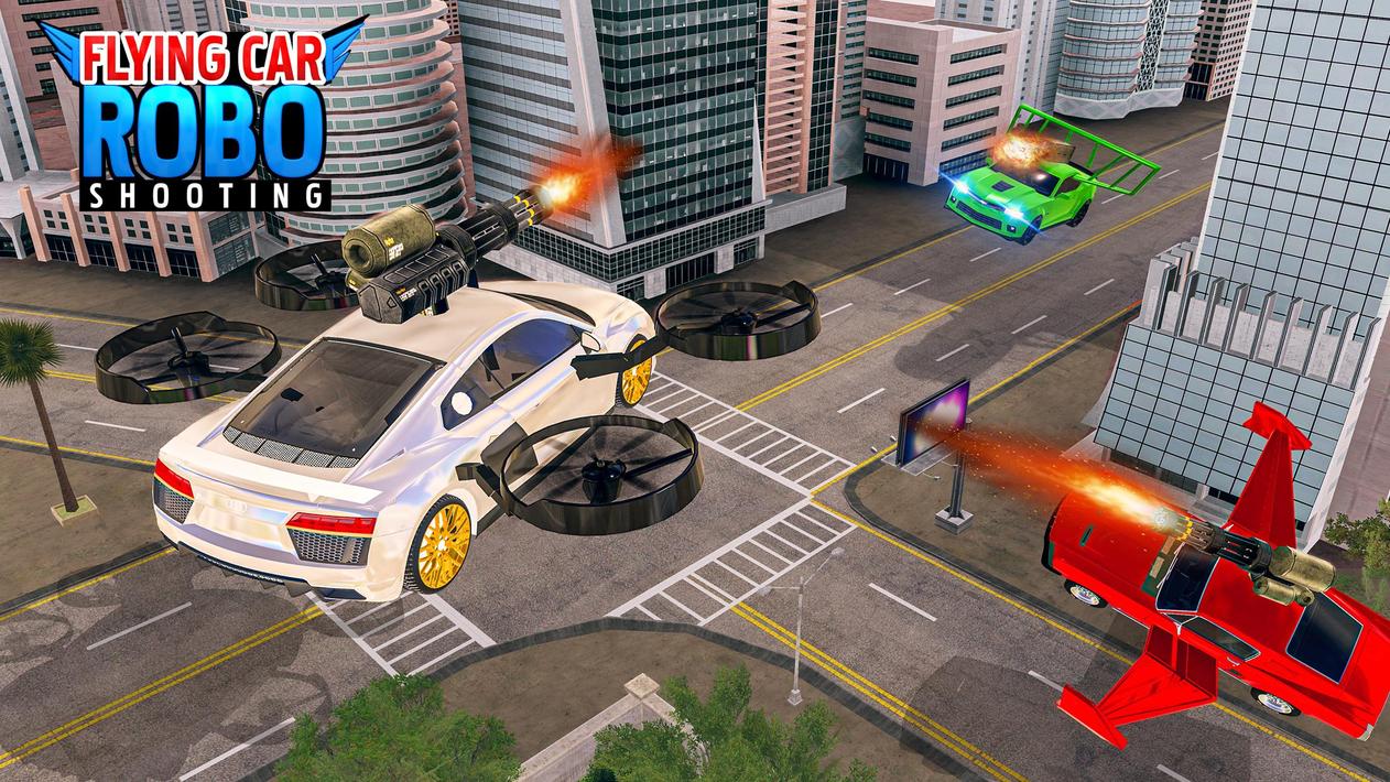 Flying Car Robot Games 3D screenshot 12