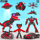 Dino Car Robot Transform Games simgesi