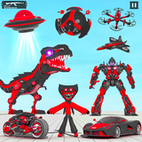 Dino Car Robot Transform Games иконка