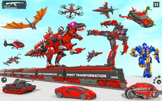 Dino Car Robot Transform Games Ekran Görüntüsü 1