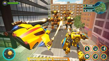 Flying car robot shooting games simulation 2020 screenshot 1