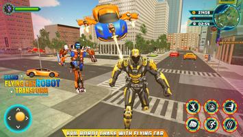 Flying car robot shooting games simulation 2020 screenshot 3