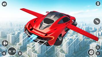 Flying Car Shooting Games 3D 海報