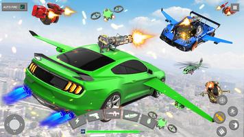 volador coche robot coche game Poster