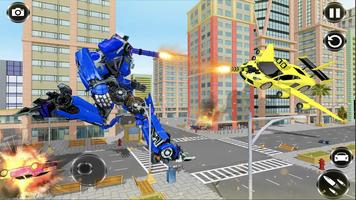 スーパーロボット ゲーム - 飛ぶ車 シューティングゲーム ポスター