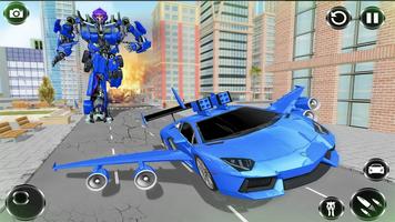 スーパーロボット ゲーム - 飛ぶ車 シューティングゲーム スクリーンショット 1
