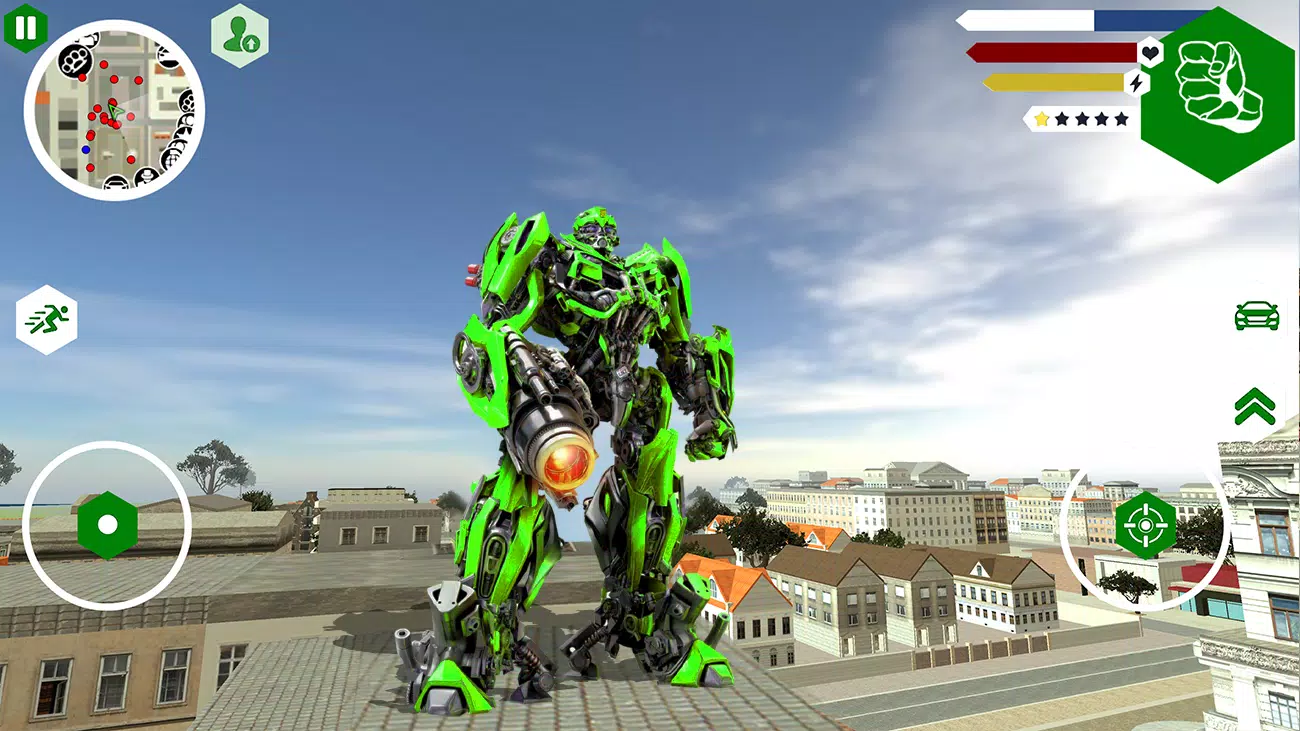 Flying Robot Car War Transform Fight - Robot Game APK للاندرويد تنزيل