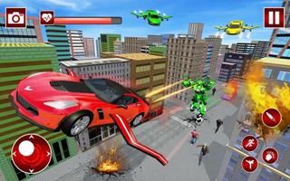 Real Flying Car Transformation Robot Simulator تصوير الشاشة 1