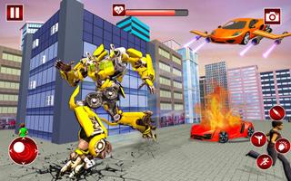 Real Flying Car Transformation Robot Simulator تصوير الشاشة 2