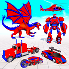 Dino Robot Truck: Dragon Game icône