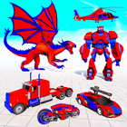Dino Robot Truck: Dragon Game Zeichen