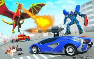 Dino Robot Truck: Dragon Game screenshot 2