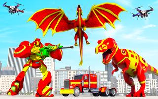 Dino Robot Truck: Dragon Game Screenshot 3